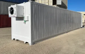 40' High Cube gekoelde container tweedehands - Nieuwe motor (enkelfase 5PK)