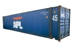45’ High Cube-container geschikt voor vracht