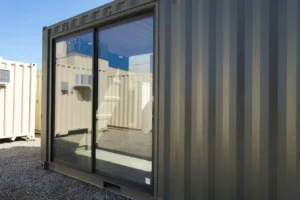 8' Vinyl Milgard Schuifpui van Glas