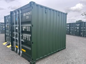10Ft X 8Ft Shipping Container (One Trip) – Green